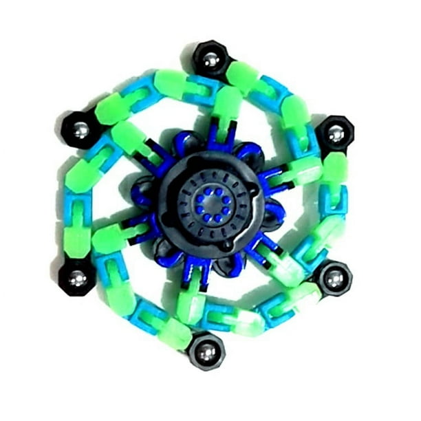 Giroscopio deformable tipo cadena con forma cambiable, juguete mecánico con punta de dedo, giroscopio de inteligencia para niños