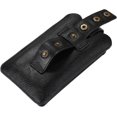 thumbnail image 5 of Leather Cell Phone Belt Pouch, Men's Smartphone Belt Bag, Vertical Leather Belt Clip Pouch Cell Phone Case Fanny Pack with Adjustable Belt Loop Wallet, 5 of 5