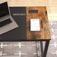 thumbnail image 4 of Mecor Computer Desk 47" Sturdy Writing Table for Home Office, Modern Simple Style PC Desk with Splice Board, PC Laptop Sturdy Table Workstation for Home（Middle Black）, 4 of 5