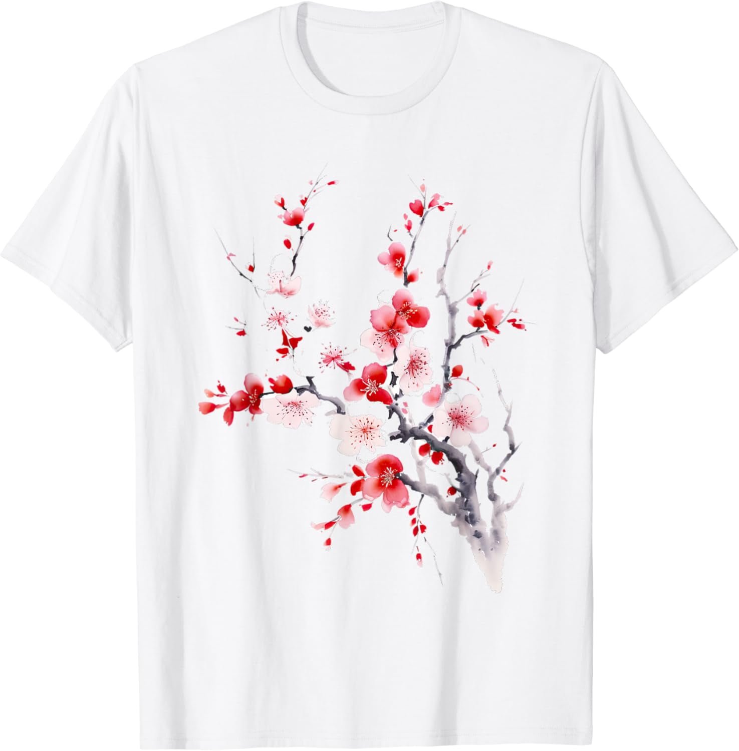 Pink Sakura Tree Pretty Flower Japanese Cherry Blossom T-Shirt
