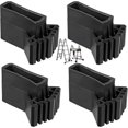 thumbnail image 1 of Ladder Foot Covers Feet Ladder Extension Ladder Feet Non-slip Rubber Pads Universal Non-slip Rubber Ladder Replacement Feet For Ladder4 Piecesblack, 1 of 5