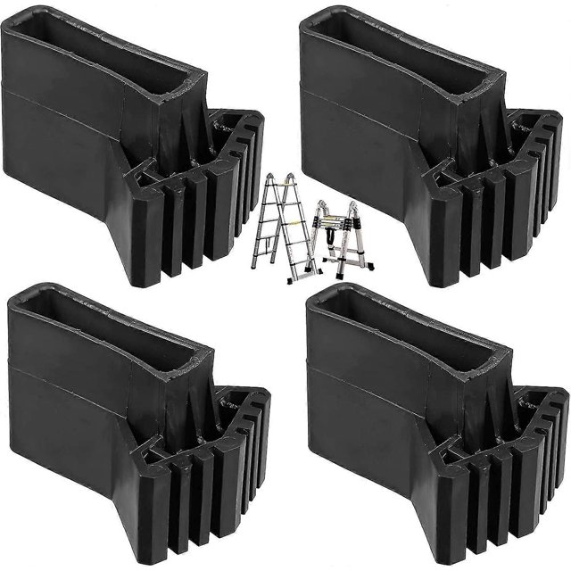 Ladder Foot Covers Feet Ladder Extension Ladder Feet Non-slip Rubber Pads Universal Non-slip Rubber Ladder Replacement Feet For Ladder4 Piecesblack