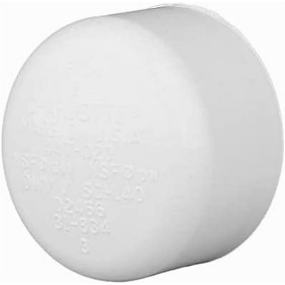 PVC 02116 0600HA Schedule 40 PVC Pressure Pipe Cap, White, 1/2-In. - Quantity 5050