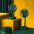 thumbnail image 4 of Ventilador plegable portátil, ventilador USB recargable con pedestal, 3 velocidades, ventilador con batería de 2000 mAh para el hogar, camping, exteriores y oficina, 6 pulgadas, 4 of 5
