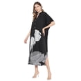 thumbnail image 3 of Oussum Robe Kaftan Longue Maxi à Boutons Imprimée pour Femme Grande Taille, 3 of 7
