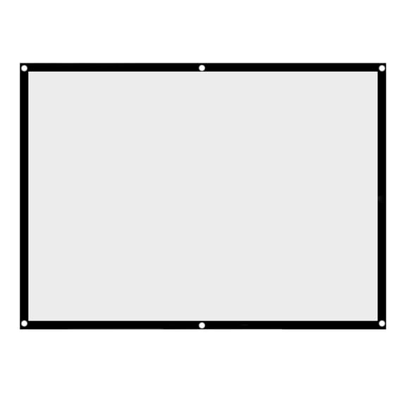 1pc Portable Foldable NOn Crease White Projector Curtain Projection Screen 4:3 (100inch)