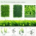 thumbnail image 2 of Gymax 12PCS 16x24inch Artificial Eucalyptus Hedge Plant Privacy Fence Panels, 2 of 10