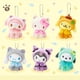 thumbnail image 2 of Sanrioed Kawaii Hello Kitty Kuromi Plush Doll Toys colgante, lindo llavero de felpa, bolso colgante, regalos de Navidad, 12cm, 2 of 4