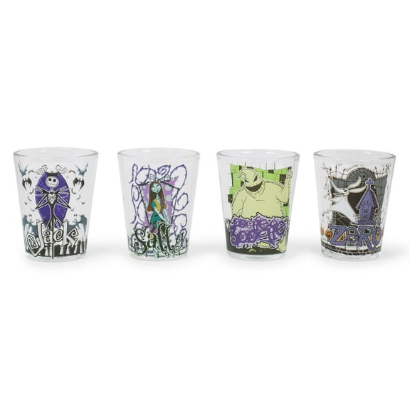 The Nightmare Before Christmas Characters 1.5-Ounce Mini Glasses , Set Of 4