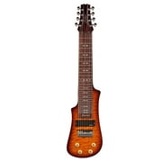 Vorson 8 String Lap Steel Guitar with Gig Bag, Transparent Vintage Sunburst