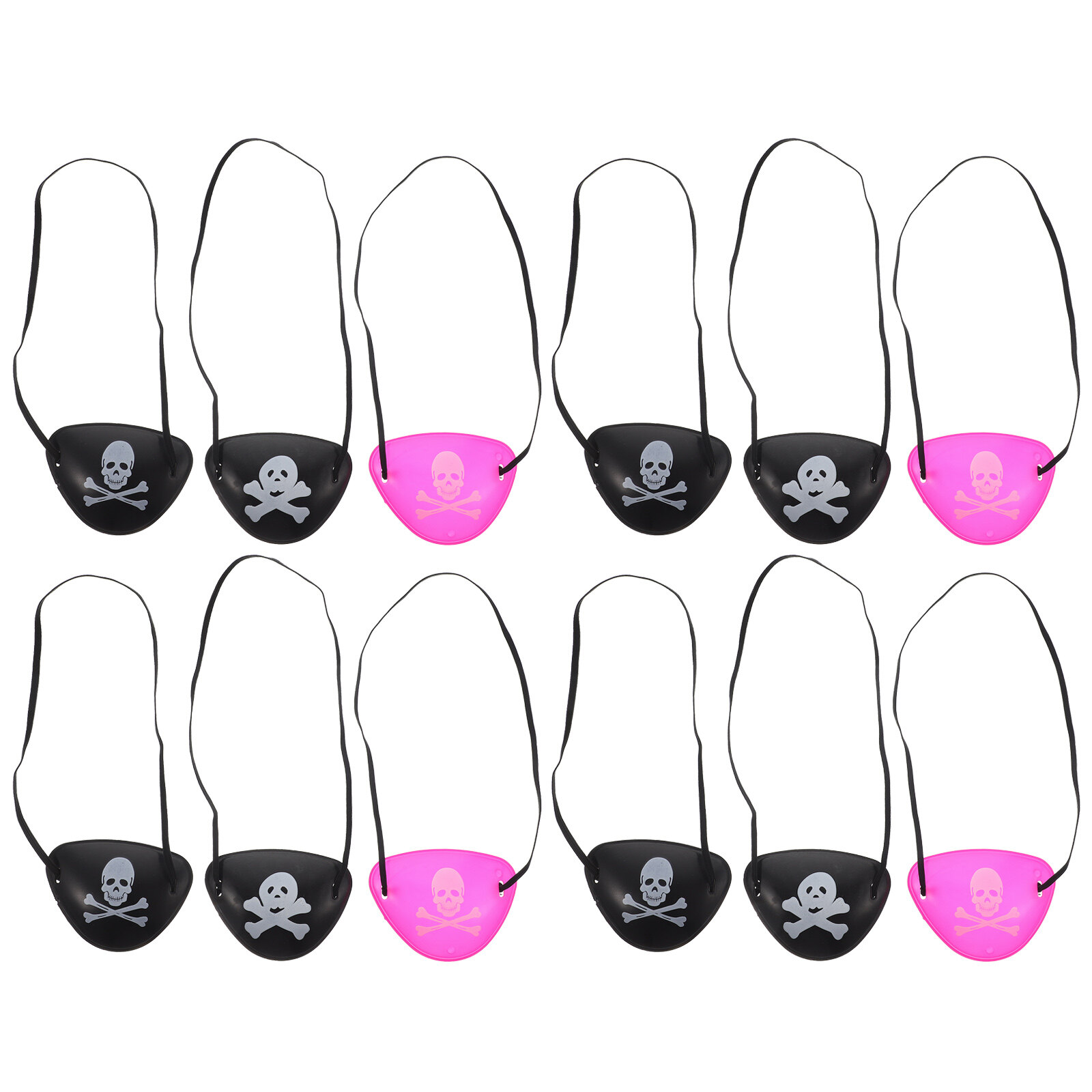 Eye patches for kids 12Pcs Skull Eye Patch Halloween Eye Patch Cosplay Party Eye Patch Funny