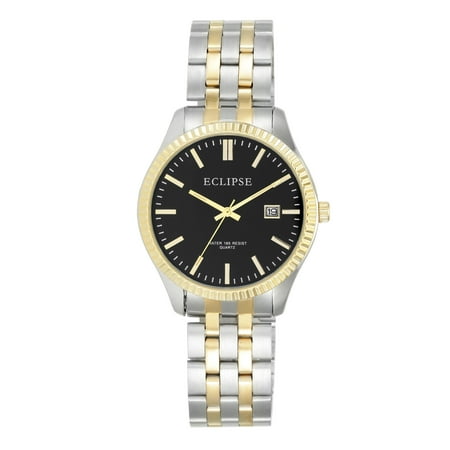 Men's Round Dress Watch, Black