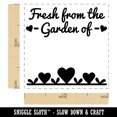thumbnail image 2 of Fresh From The Garden Of with Hearts Self-Inking Rubber Stamp Ink Stamper - Black Ink - Small 1 Inch, 2 of 7