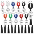 thumbnail image 2 of Zinc Alloy Retractable Badge Holder Solid Color ID Card Badge Reel With Pen Holder Keychain Badge Holder for Doctors Nurses and Workers, 2 of 4