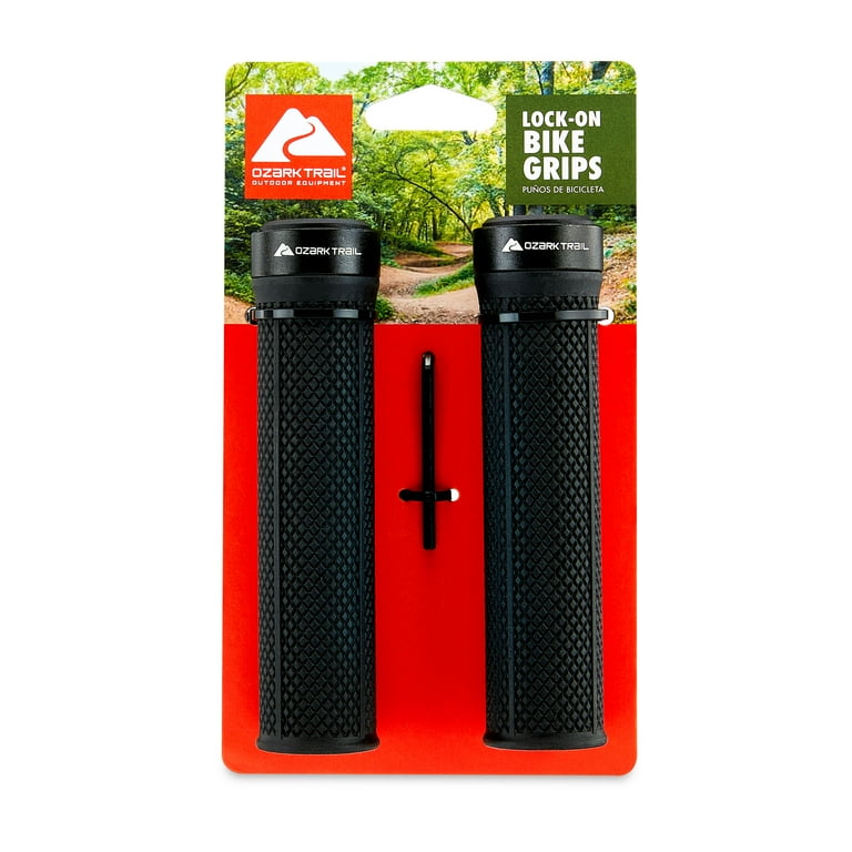 Red and best sale black bike grips