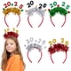 thumbnail image 2 of Diademas navideñas 2025 con lentejuelas brillantes, diademas navideñas, aros para el pelo, accesorios fotográficos para fiesta de Año Nuevo, disfraz de Navidad, 2 of 5