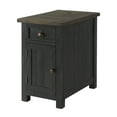 thumbnail image 1 of Martin Svensson Home, Chairside Table, Black with Brown Top, 1 of 2