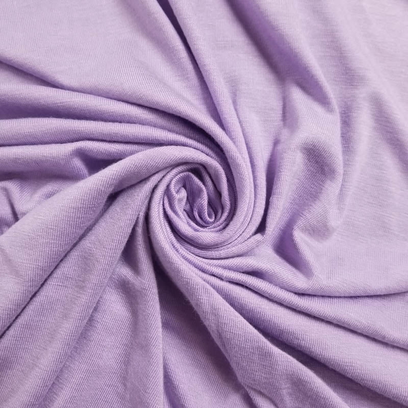 Lilac Rayon Jersey Stretch Knit Fabric Medium Weight/ 180 GSM