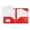 Red, variant on BCMMKLPP 1pcs Plastic Folders with Pockets, Heavy Duty File Folders with 4 Pockets and Business Card Slot, Two-Pocket Folders for Office and Business, Blue