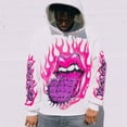 thumbnail image 3 of YCNYCHCHY Men Hip Hop Sweatshirt Hoodie Letter Print Streetwear Harajuku Pullover Hoodie 2023 Spring Fashion Skeleton Hoodies Emo Clothes, 3 of 6