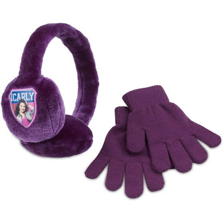 Nickelodeon - Girls' iCarly Earmuffs and Gloves Set