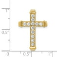 thumbnail image 2 of FB Jewels 14K Yellow Gold AA Diamond Latin Cross Pendant, 2 of 2