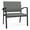 Gray, variant on Newport Reception Waiting Room 18.5" Bariatric Chair / Black Steel / Black