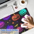 thumbnail image 4 of Long Mouse Pads for Desk,Rainbow Halloween Pumpkins Pattern Desk Mats on Top Of Desks, Desk Mouse Pad Extra Large with 3mm Non-Slip Base and Stitched Edge for Gaming,Office,Work,Home 31.5x11.8in, 4 of 5