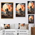thumbnail image 4 of Designart "Timeless Princess Mythical Fantasy III" Fashion Framed Wall Art - Glam Orange Fantasy Bedroom Framed Canvas Wall Art, 4 of 6
