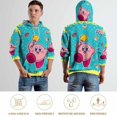 thumbnail image 4 of Kirby Hoodie 3D Print Pullover Hooded Long Sleeve Sweatshirts Tops Blouse with Pocket for Mens Womens, 4 of 7