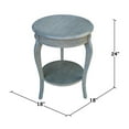 thumbnail image 3 of International Concepts Cambria Wood Round End Table in heather Gray, 3 of 7