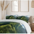 thumbnail image 6 of Ambesonne Mountain Duvet Cover Sets, Exotic Hawaii Nature, 2-King, Green Blue White, 6 of 7