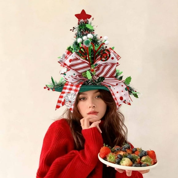 Dvkptbk Plastics Christmas Hat Christmas Decorations Christmas Hats Christmas Tree Ornaments Treetop Star Decorations Christmas Decorations Holiday Products Christmas Decorations