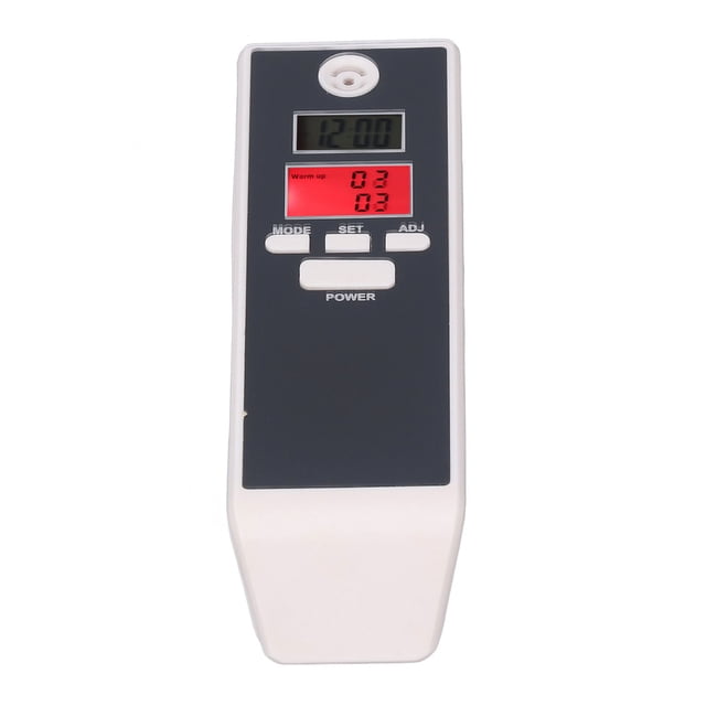Breath Tester Digital Drunk Meter Dual LCD Display with Audio Alarm for Safety Testing