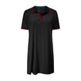 thumbnail image 4 of Bpmpbo Women’s Polo Tennis Golf Mini Shirt Dress Solid Color Collared Short Sleeve V Neck Casual Summer Sports Mid-Length Dresses with Pockets, 4 of 9