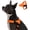 Hi-Vis Orange, variant on Grey Camo X-Large Adjustable Dog Harness with Grab Handle, Chafe Resistant Polyester Pet Vest Harness, Heavy Duty Back D-Ring Easy Clip On Walking Harness for Small Medium Large Dogs