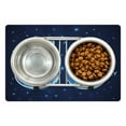 thumbnail image 1 of 58th Birthday Pet Mat for Food and Water, Number on Open Night Sky with Stars Age Happy and Long Life Print, Non-Slip Rubber Mat for Dogs and Cats, 18" X 12", by Ambesonne, 1 of 2