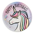 thumbnail image 4 of Dreamy Unicorn Disposable Paper Plates, 9", Multicolor, 10 Count, by Way To Celebrate, 4 of 5