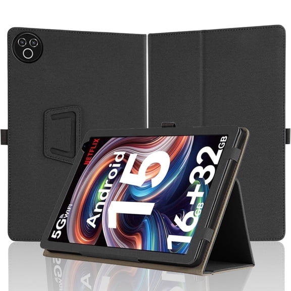 [NSFN] for AEE ZO KB1001/HH-KB1004 Case,AE EZO KB1001-BK 10.1 Inch Tablet Case Protective Case with Handheld Band Premium PU Leather