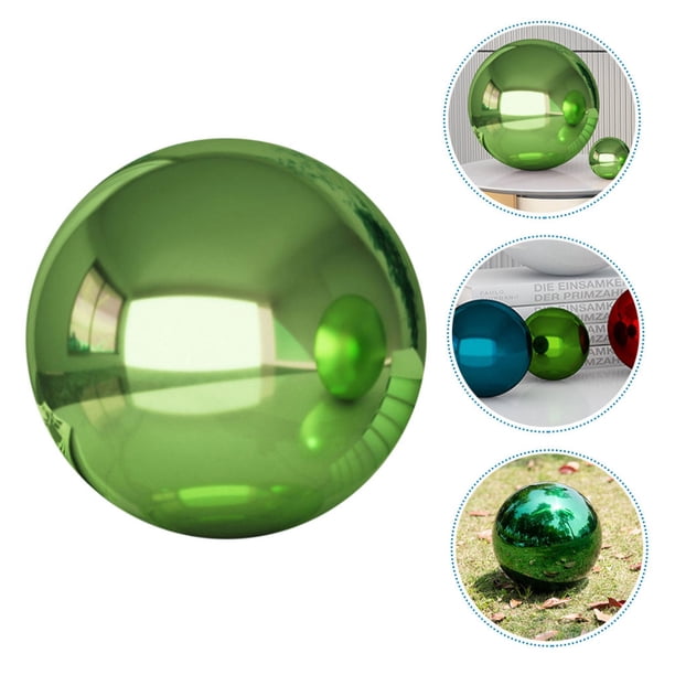 unbranded Mirror Balls Garden Gazing Balls Stainless Steel Green