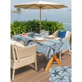 thumbnail image 5 of Outdoor Tablecloths with Umbrella Hole & Zipper, Teal Blue Starfish 54x80 Inch Tablecloth Rectangle, Coastal Ocean Summer Sea Nautical Waterproof Table Cloth, Patio/Pool/Picnic Table Covers, 5 of 8