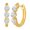 10K Yellow Gold, variant on Fine Jewelry 10K Yellow Gold Lab Grown Diamond Hoop Earrings (1 cttw, E-F Color, VS1 Clarity)