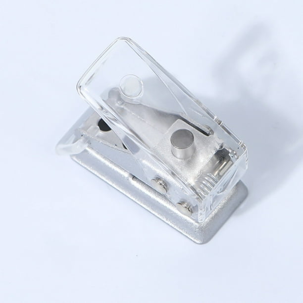 Mini alicates perforadores de 6mm, perforador de poros de Metal con soporte de fragmentos, folletos, tarjetas de plástico de papel, herramientas manuales troqueladas para álbum de recortes