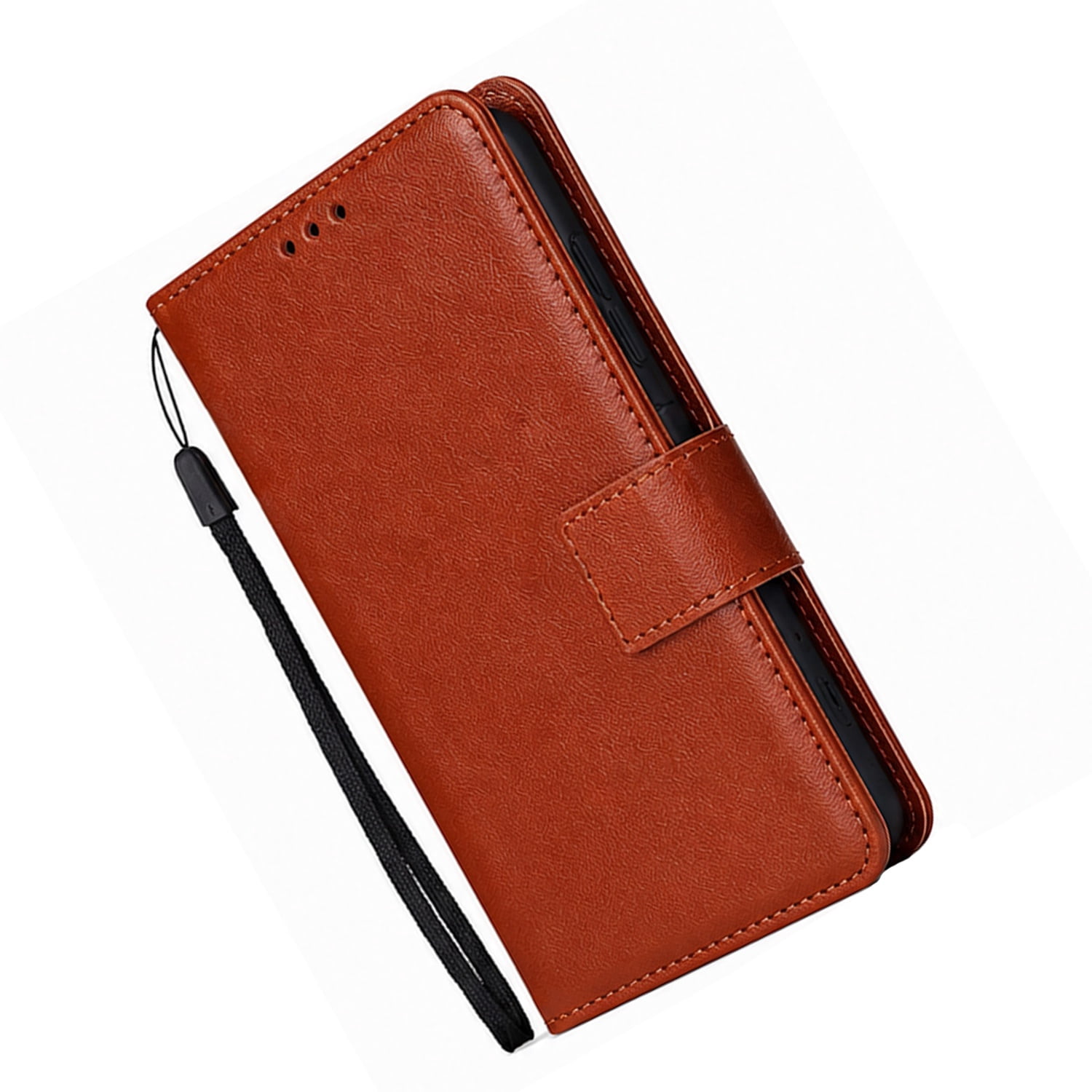 Slim Leather Case with Card Storage for iPhone 17 Pro Max - Brown