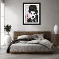 thumbnail image 3 of Stephen Chambers 25x32 Black Ornate Wood Framed With Double Matting Wall Art Titled - Charlie Chaplin 11, 3 of 6