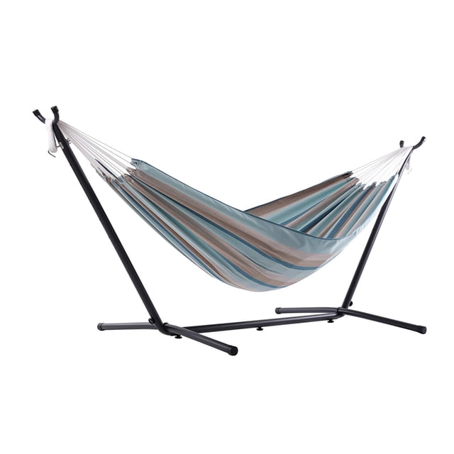 Vivere Hamac Double Style Brésilien avec Support en Acier, Brume de Passerelle