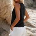 thumbnail image 6 of V Neck Button Front Corduroy Vest Top Solid Casual Layering Waistcoat for Women Spring Fall Daily Office Wear S-XXL, 6 of 6