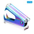 thumbnail image 3 of Uxcell Acrylic Staple Remover, 2 Pack Portable Jaw Style Staple Puller Removal Tool with Plastic Box, Rainbow, 3 of 6