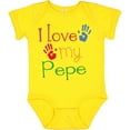 thumbnail image 3 of Inktastic Pepe Grandkids Handprints Boys or Girls Baby Bodysuit, 3 of 5