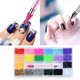 thumbnail image 2 of 1 Cristales Ab Nail Art Rhinestones Decoraciones Flatback Round Gems Kit con pegamento, 2 of 5